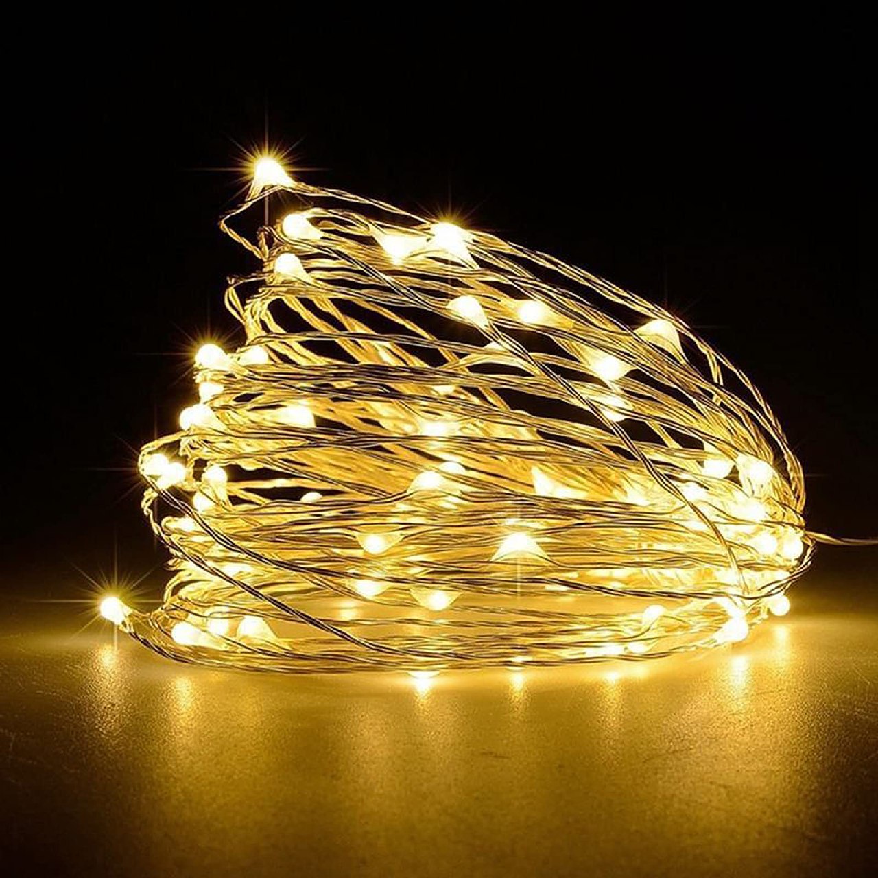Jsdoin Cadena de Luces, 5M 50 LED Guirnalda Luces para Navidad y Fiestas