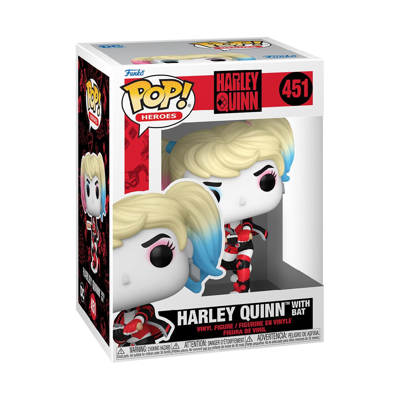 Funko Pop! Heroes: DC - Harley Quinn with Bat - Figura de Vinilo Coleccionable - Idea de Regalo