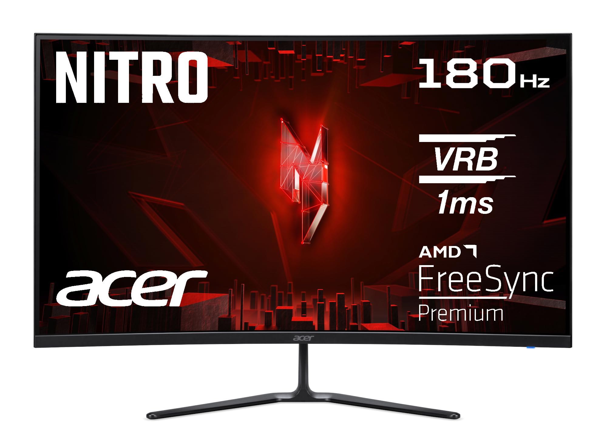 Oferta de última hora: Acer Nitro ED320QRS3biipfx Monitor Curvo 31,5" 1500R 180Hz 1ms FHD 16:9