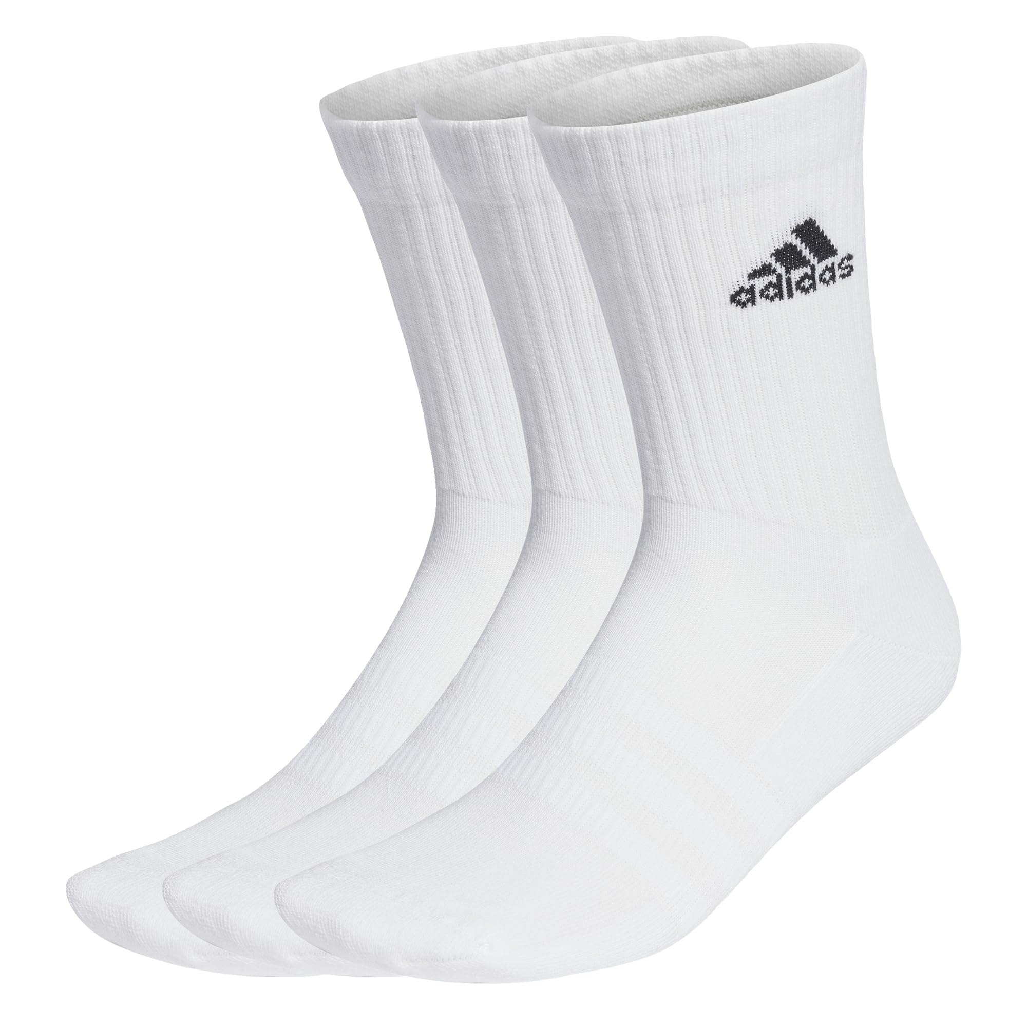 Descuento 100% - Calcetines Adidas Cushioned, Blanco/Negro, Talla 43-45