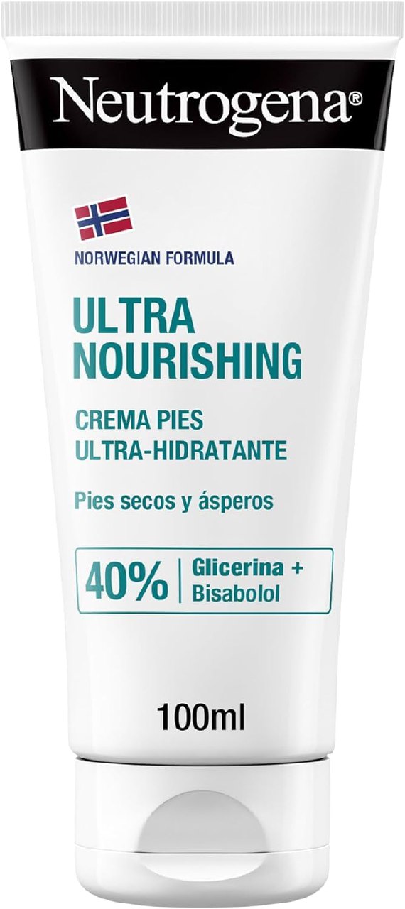 Neutrogena Fórmula Noruega Crema de Pies Ultra Hidratante (100 ml), crema para pies secos y ásp...