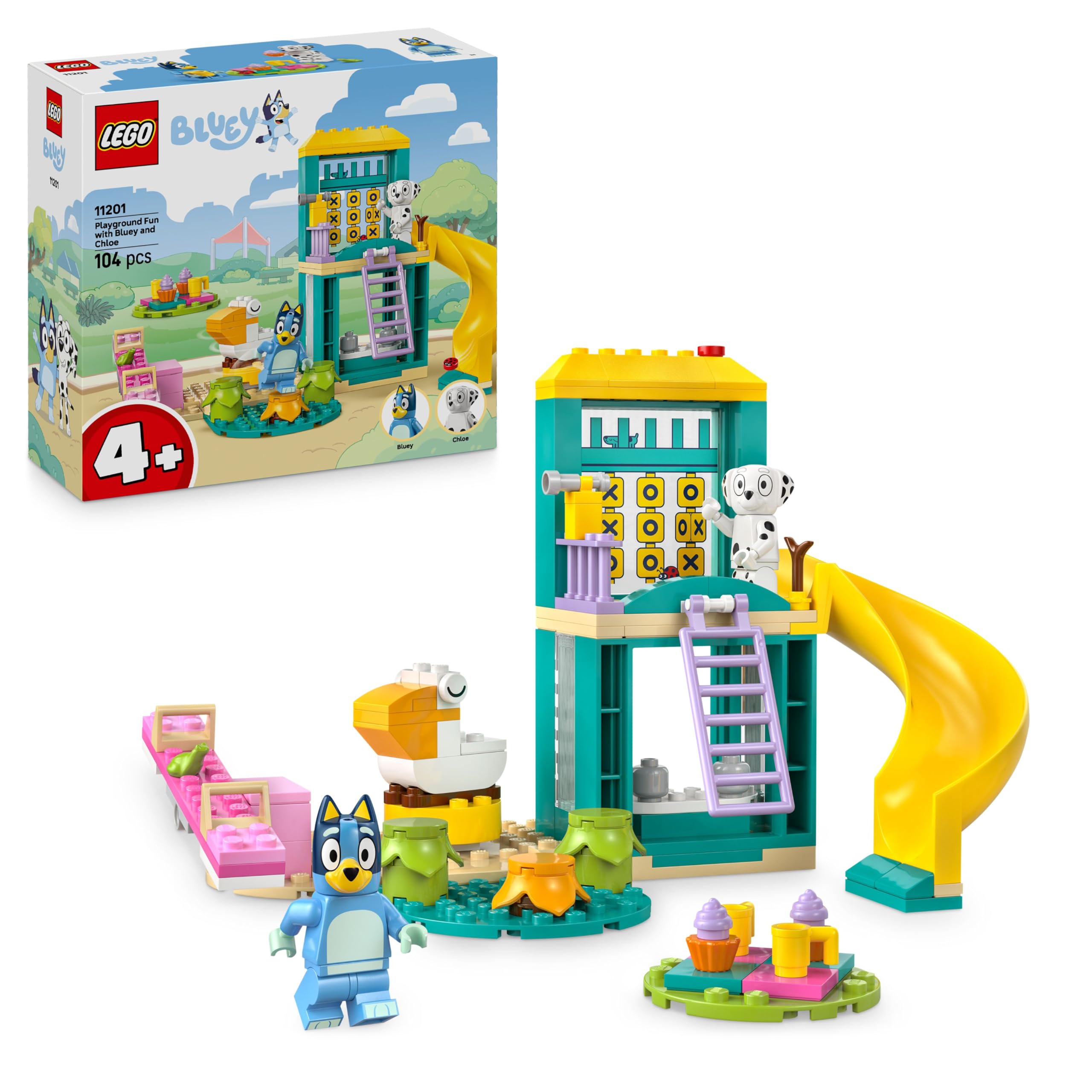 LEGO Bluey Diversión en el Parque de Juegos con Bluey y Chloe - Juguete Educativo para Niñas y ...