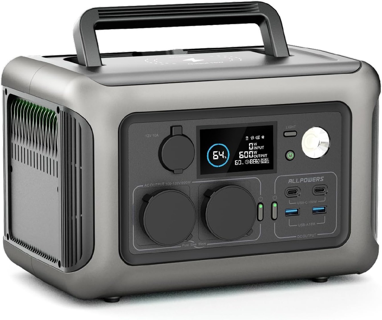 *ALLPOWERS R600 Estación de Energía Portátil, Batería LiFePO4 de 299 Wh, Generador Solar de S...