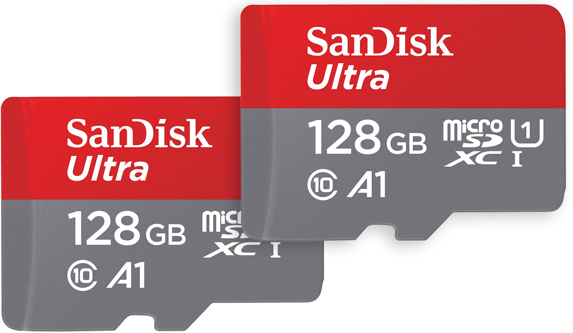 SanDisk 128 GB Ultra microSDX con adaptador SD, hasta 140 MB/S, Rendimiento de apps A1, UHS-1 Cla...