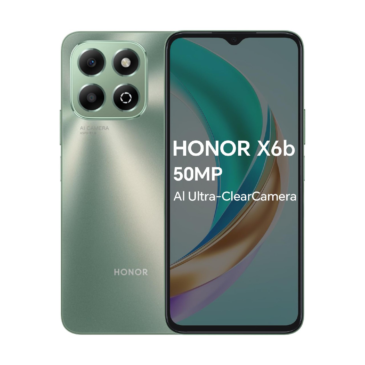 HONOR X6b 4G Smartphone 4GB 128GB, 6.56" 90Hz TFTLCD, 5200mAh Batería, Cámara Principal de 50MP...