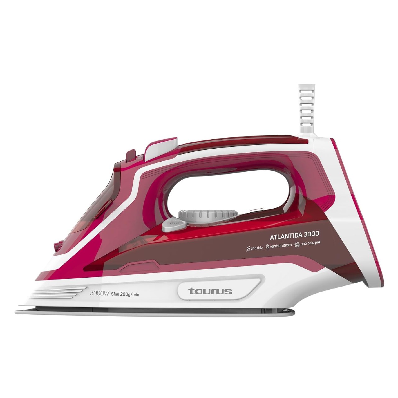 Taurus Atlantida 3000 - Plancha de vapor. 3000W. Golpe vapor 200g/min. Vapor constante 45g/min. C...