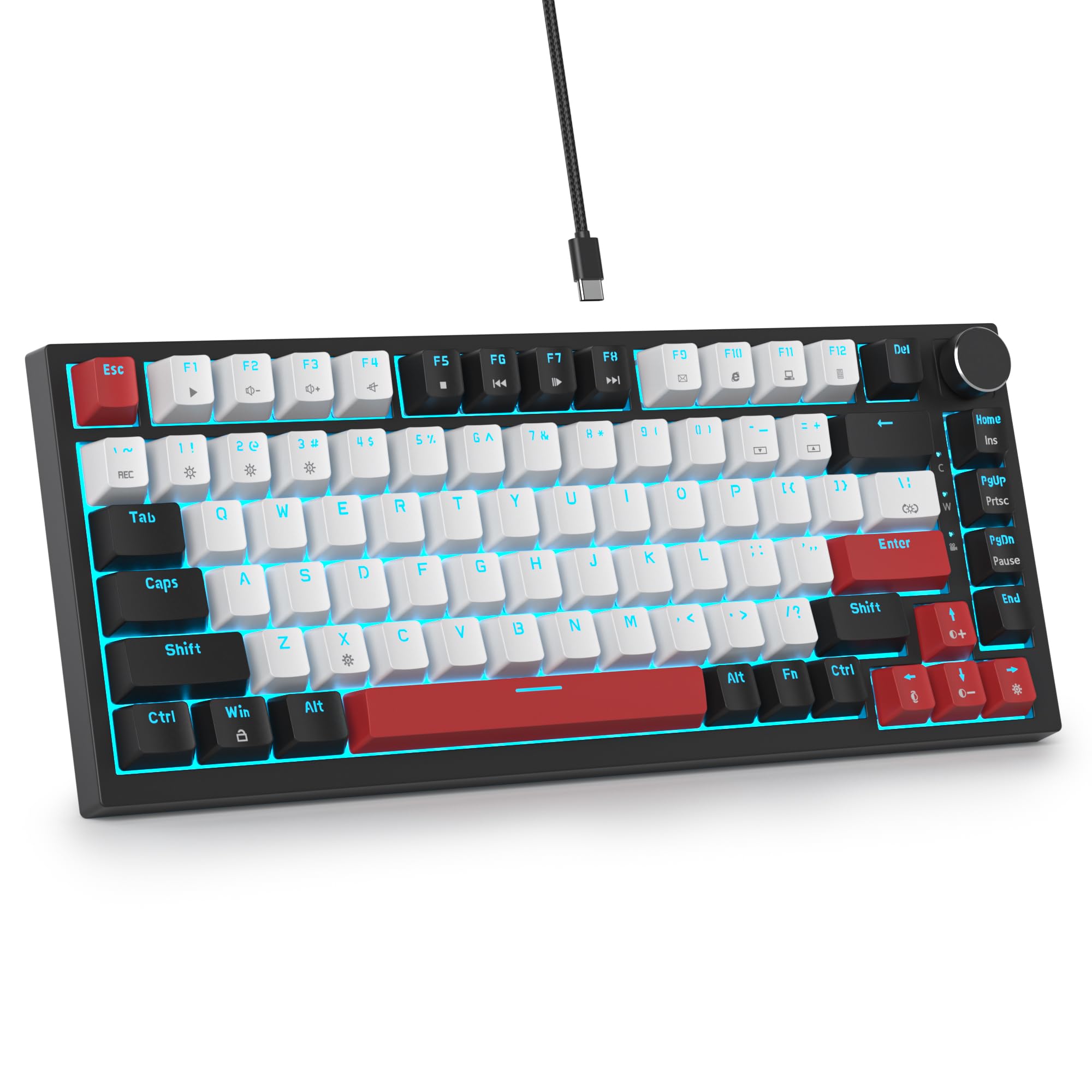 SbocKeeb V400 Teclado Mecanico 75% Gasket Mouted, Personalizado Intercambiable En Caliente 75% TK...