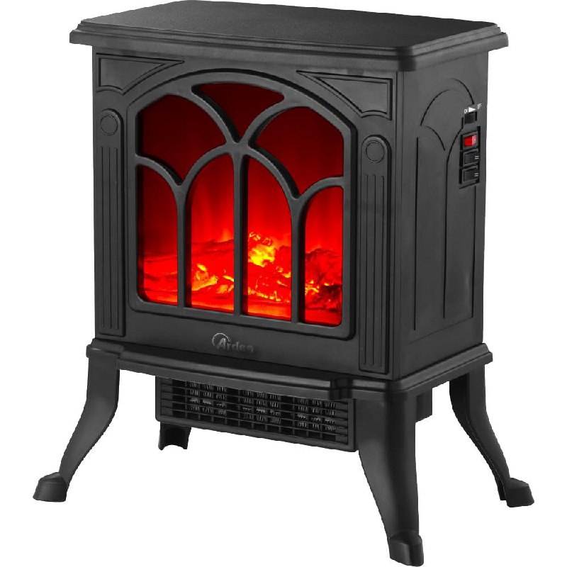 ARDES - AR354 Chimenea eléctrica cerámica efecto madera ardiente, regulable y con termostato, e...