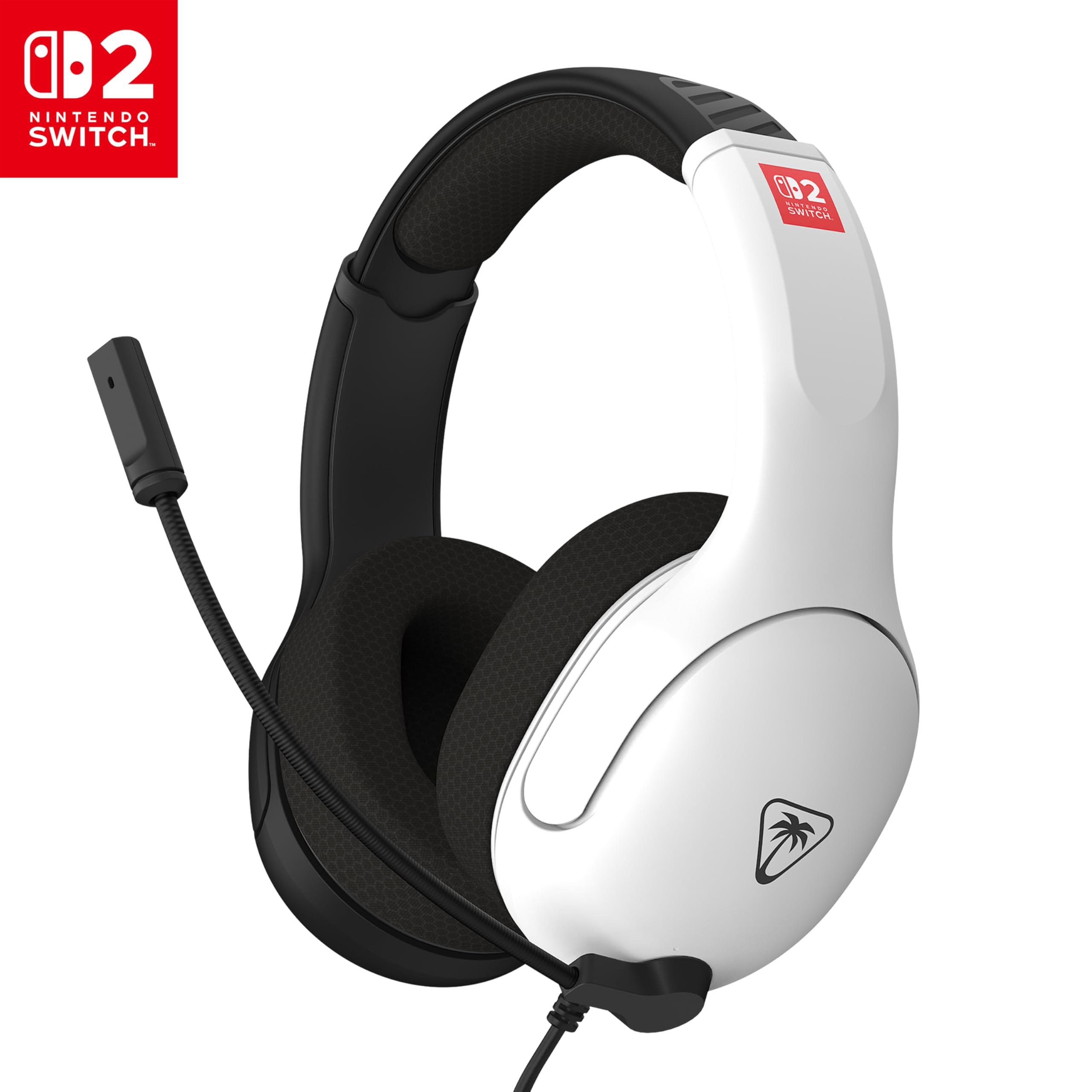 Turtle Beach Airlite Fit Negro y Blanco - Auriculares de Juego con Cable para Nintendo Switch 2‍