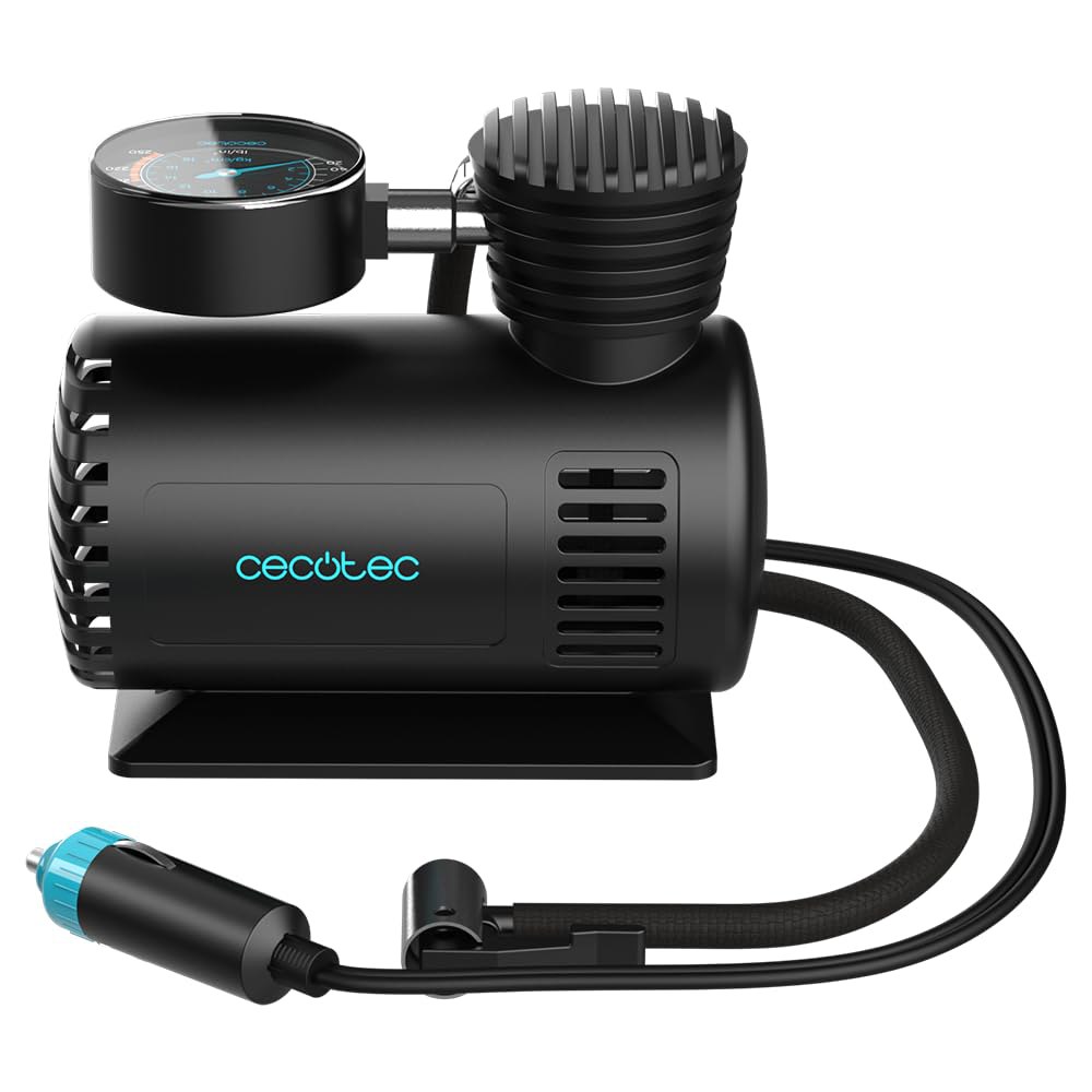Cecotec Hinchador Eléctrico con Voltaje 12V, Compresor Aire CecoRaptor Perfect Pump. Corriente m...