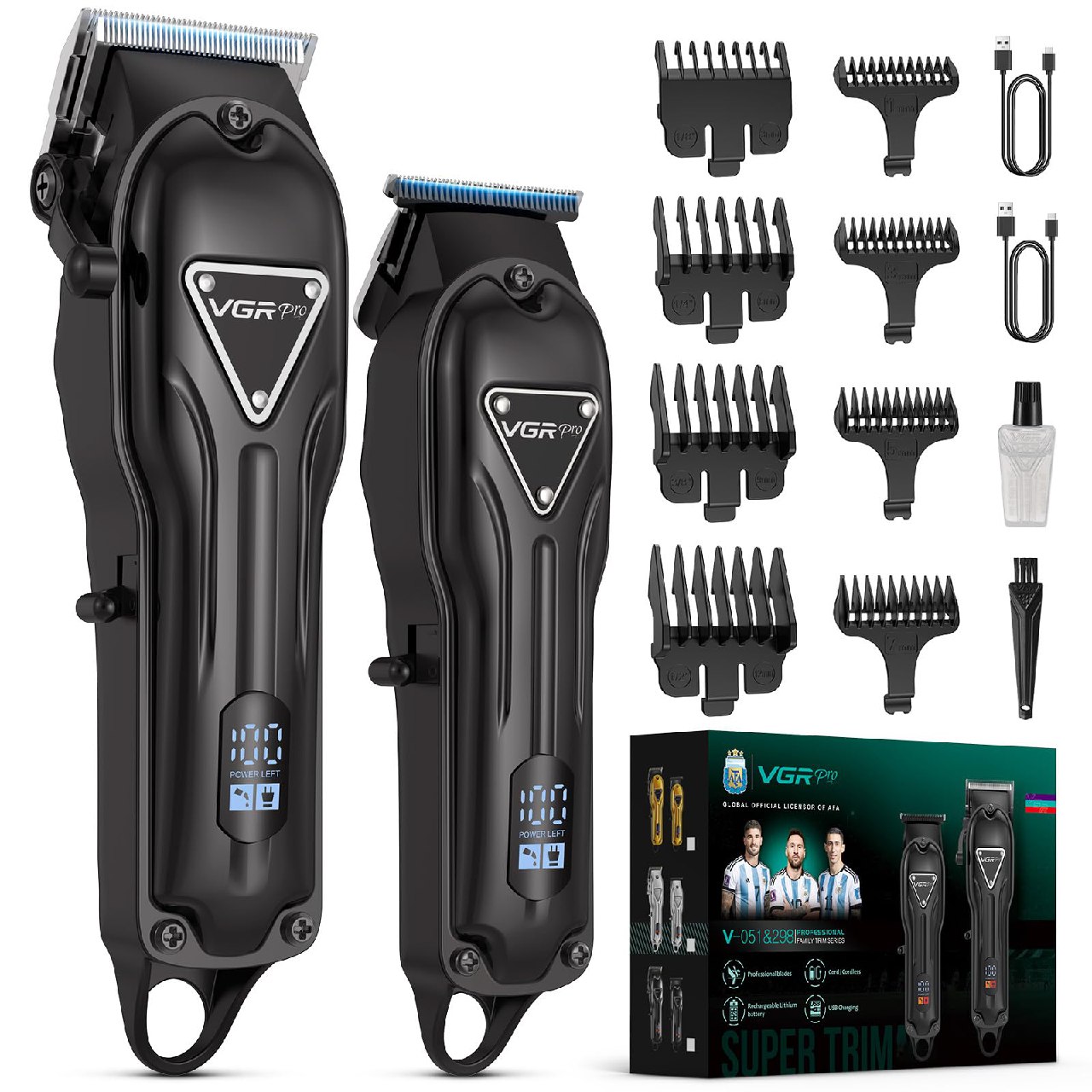 Oferta Exclusiva: Vgrpro Maquina de Cortar Pelo Hombre con Kit Inalámbrico 60% Descuento