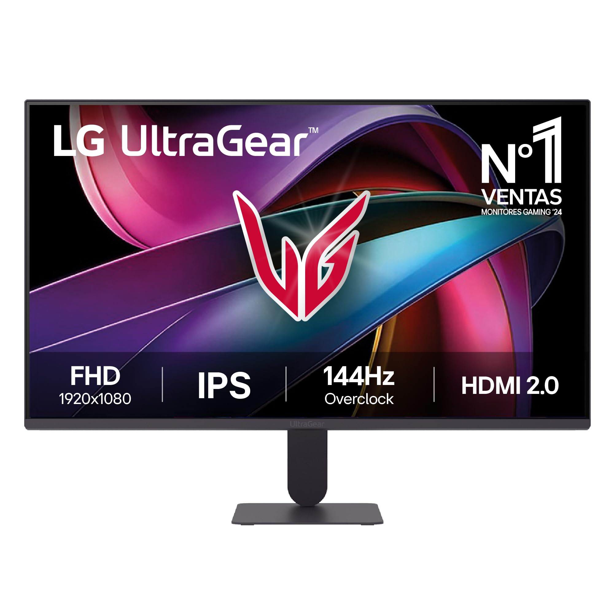 LG 27G411A-B - Monitor Gaming Ultragear, 27'', IPS, FHD (1920 x 1080), 144 (O/C) Hz, 1 ms, HDR10,...