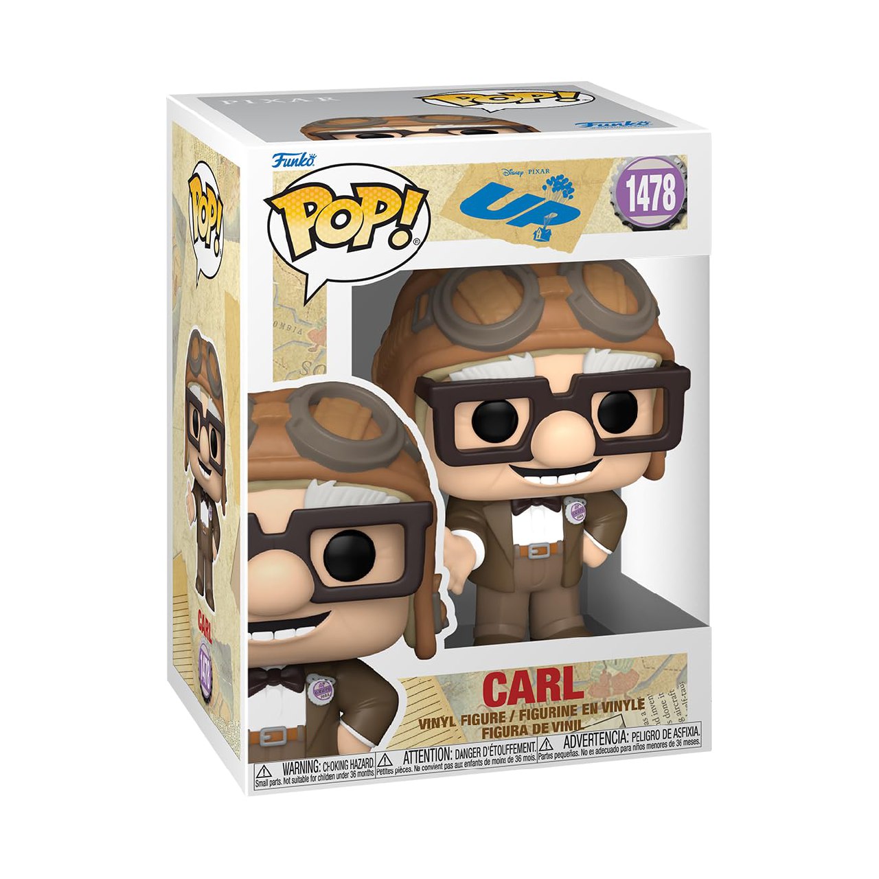 Funko Pop! Disney: UP - Carl Fredricksen - Figura de Vinilo Coleccionable