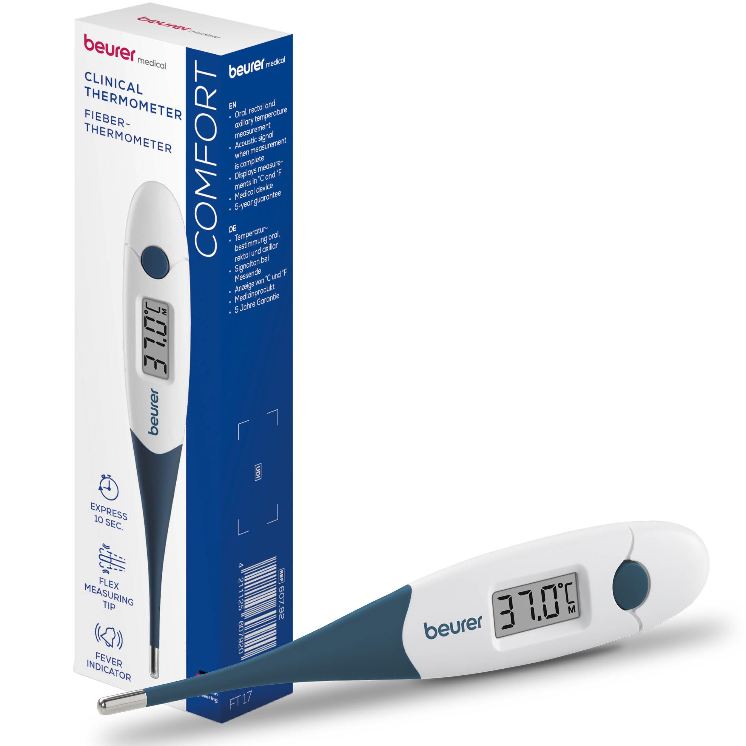 Oferta Especial: Termómetro Clínico Beurer FT 17 con 15% de Descuento