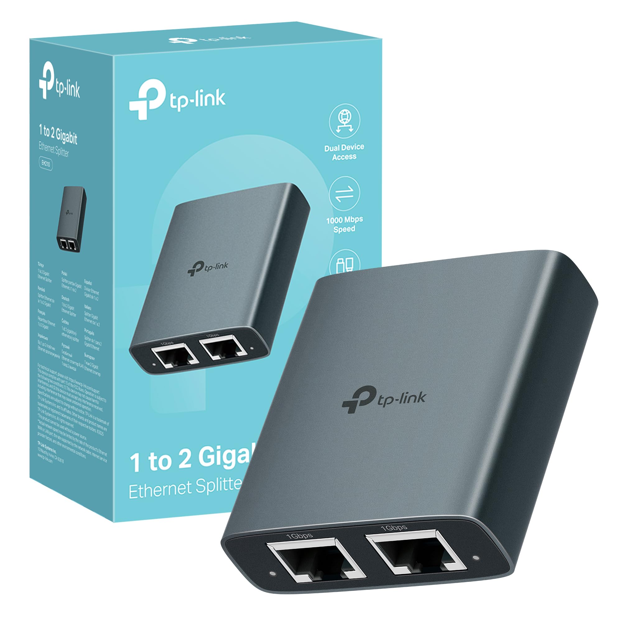TP-Link EH210 - Switch Ethernet Gigabit con Duplicador