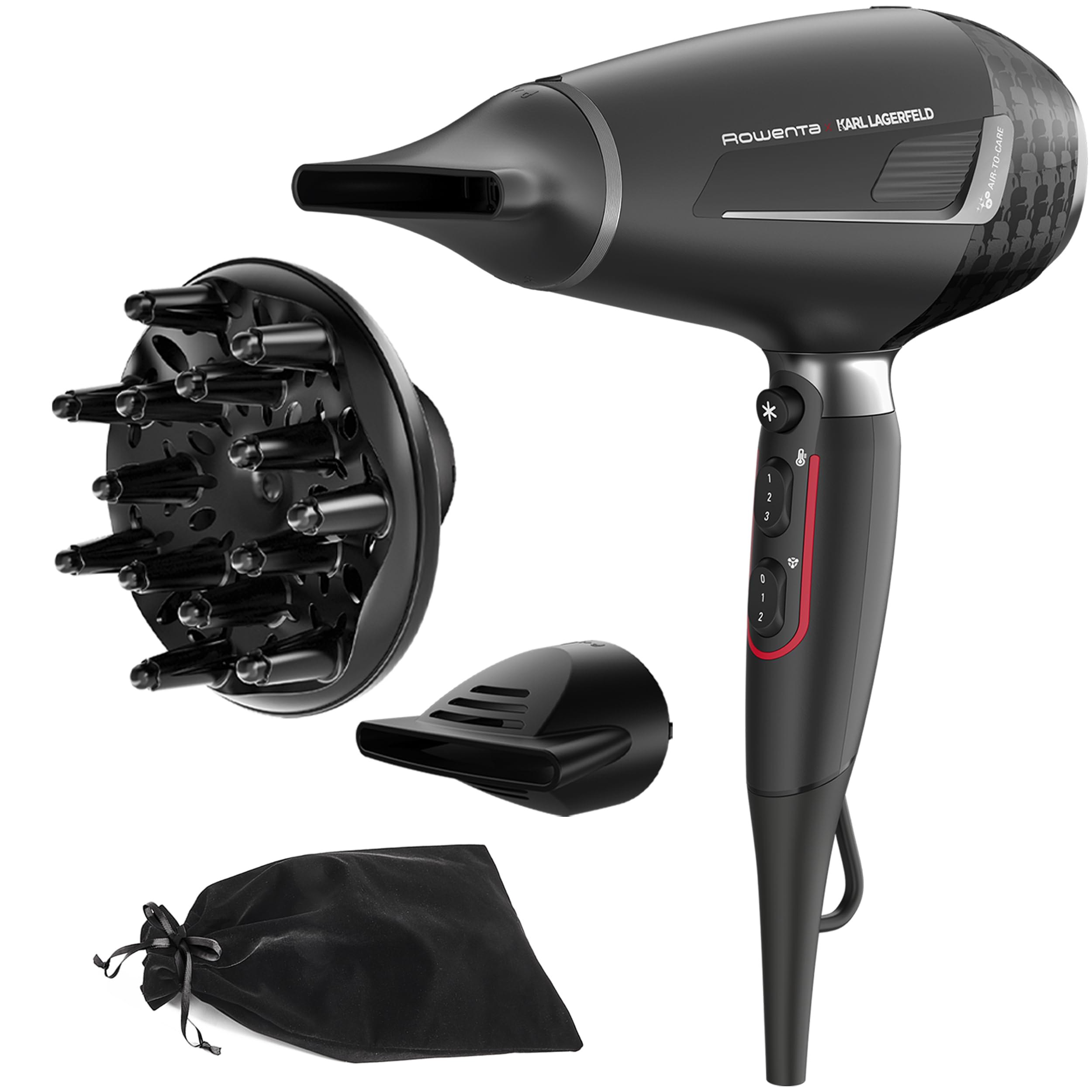 Secador de pelo de alta gama Rowenta x Karl Lagerfeld K/pro Stylist CV888L
