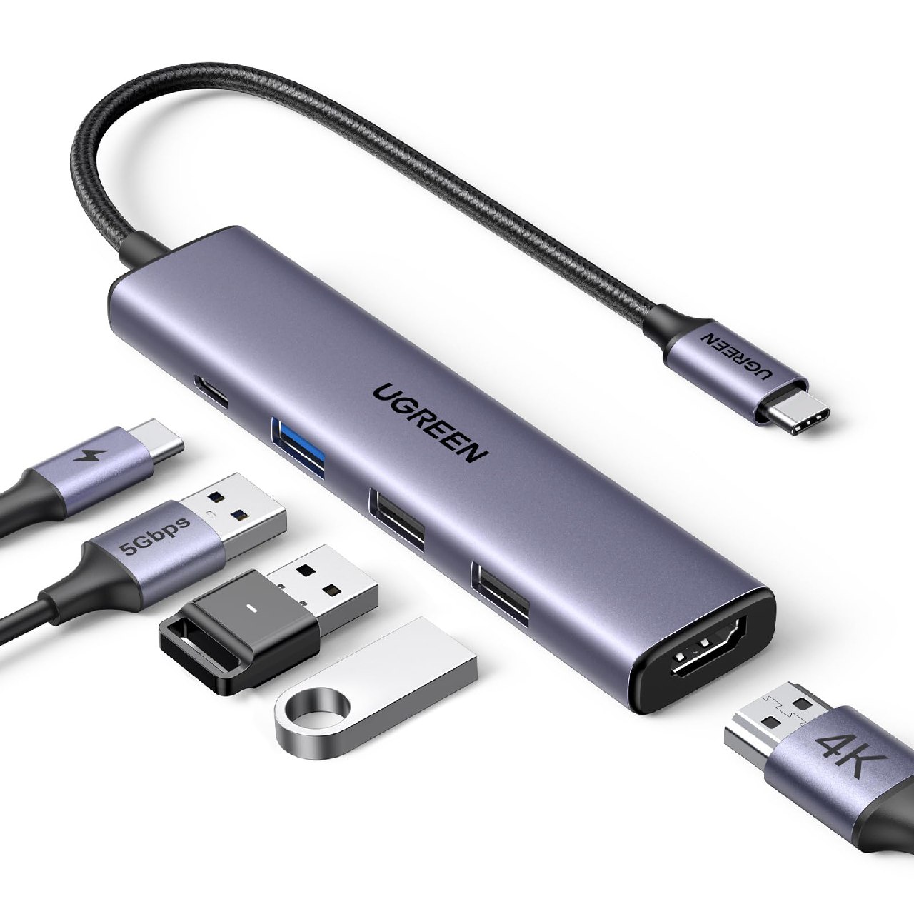 UGREEN Revodok 105: El adaptador USB-C de 5 en 1 más conveniente