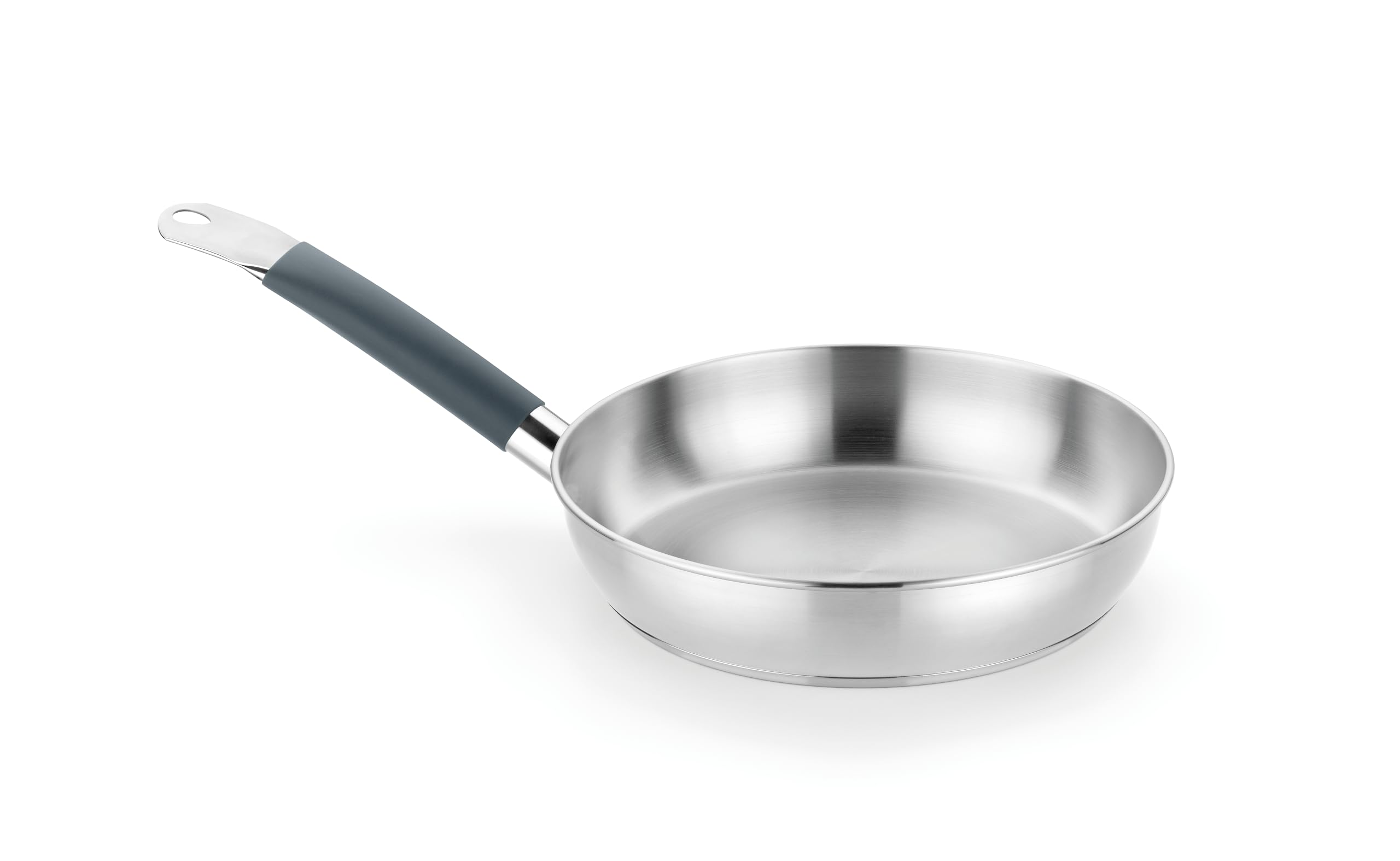 BRA Master Sartén 20 cm - Acero Inoxidable, Sin Antiadherente, Inducción