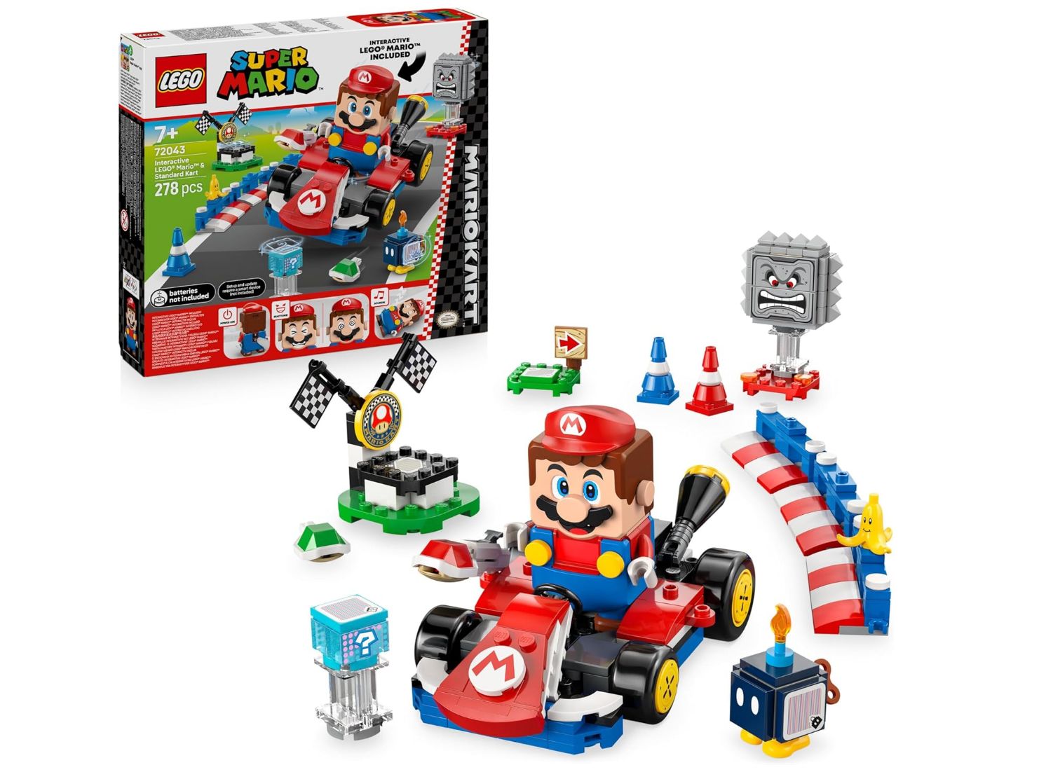 🖤 LEGO Mario Kart: Mario Interactivo y Kart Estándar. #Amazon ✨ Playset con el que podemos ...