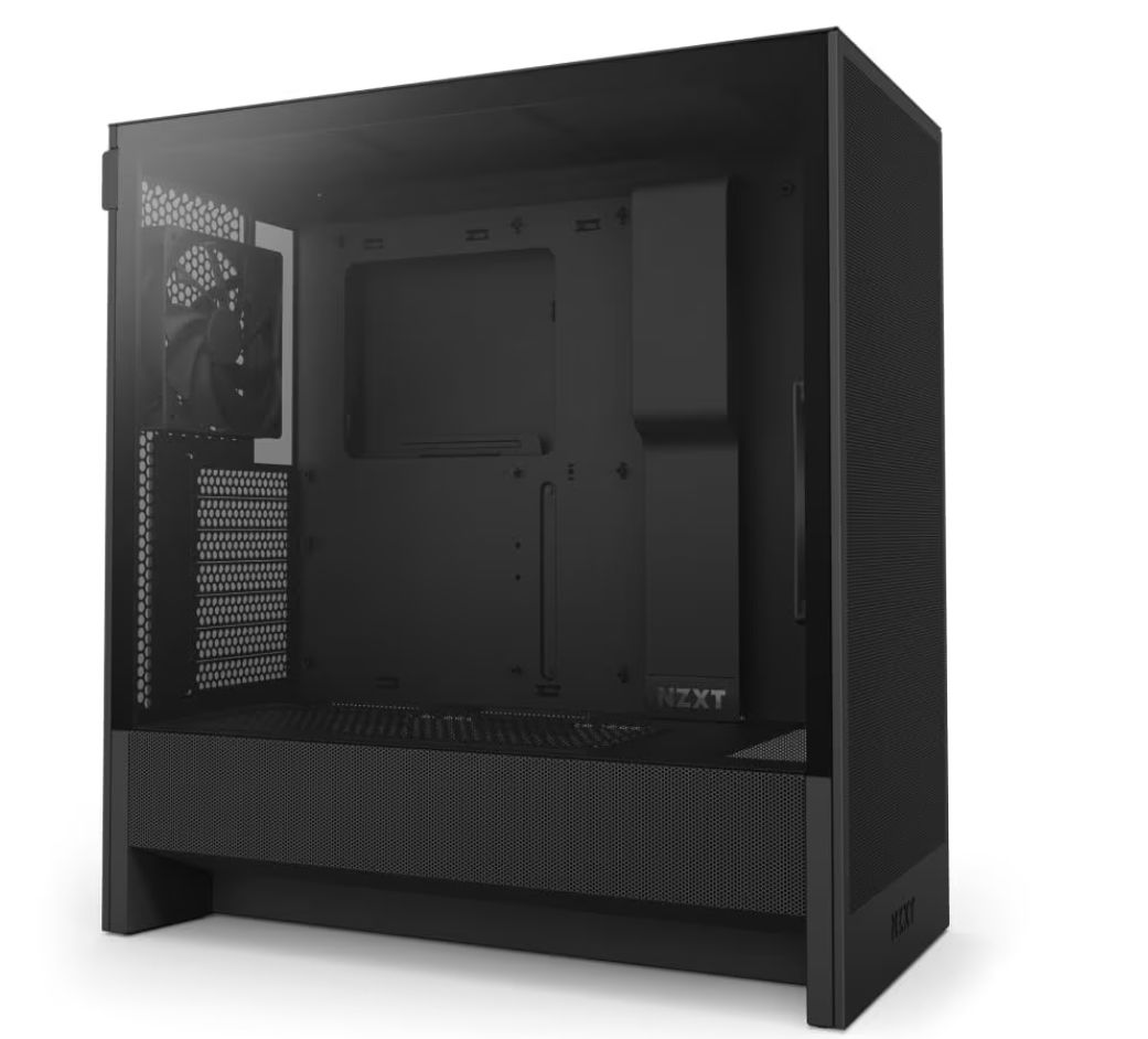 😀 NZXT H5 Flow - Carcasa compacta ATX Mid, Tower para PC Gaming, Alto Flujo de Aire, 2 Ventila...