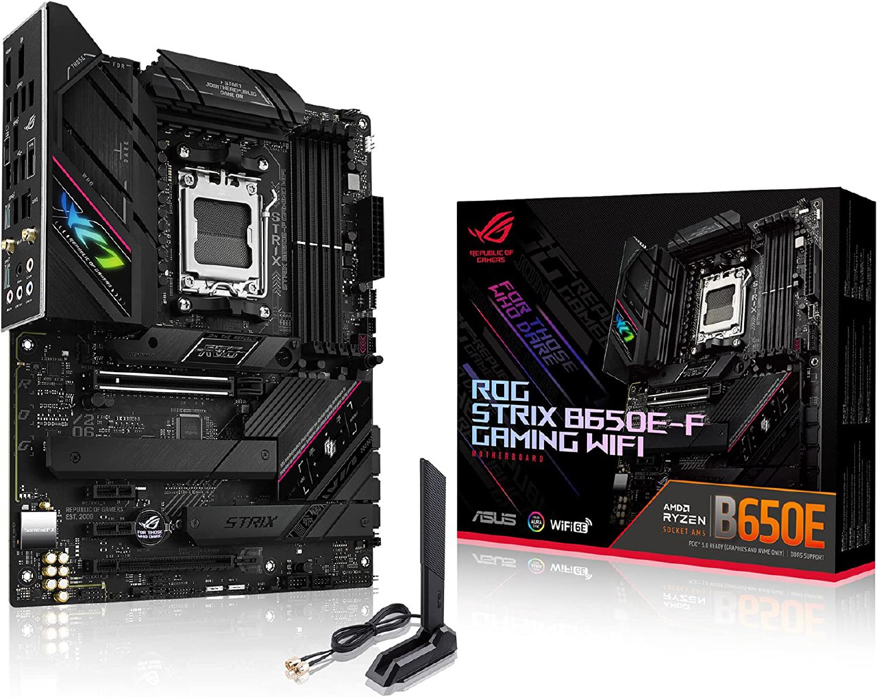 Oferta! ASUS ROG Strix B650E-F Gaming WiFi: Placa Base AMD Ryzen AM5 ATX con 12+2 VRM a precio reducido