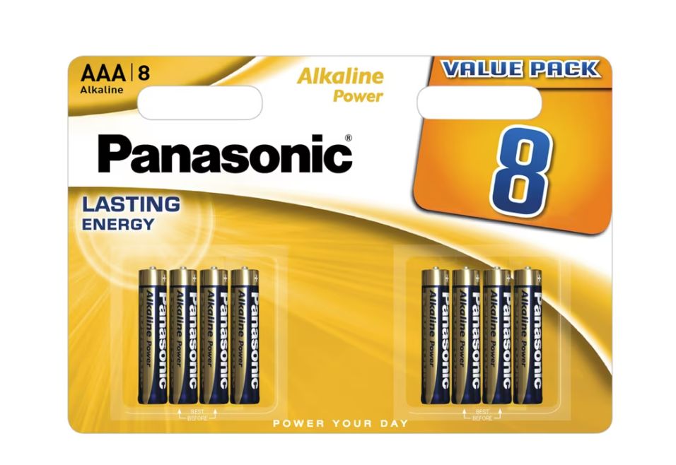 😮 Pack de 8 PANASONIC Bronze Pila ALCALINA AAA LR03. #Amazon 📛 PVP: 6.90 € 💶 BLACK FRI...