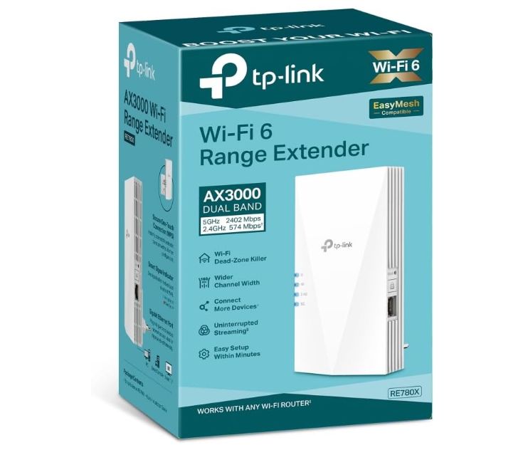 Oferta de Black Friday: Amplificador WiFi 6 TP-Link RE780X a un precio inmejorable