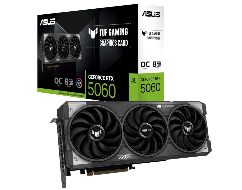 Asus TUF Gaming GeForce RTX 5060 8 GB GDDR7 OC Edition: Tarjeta Gráfica Gaming al Mejor Precio