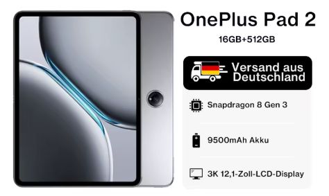 Tablet OnePlus Pad 2 16 GB + 512 GB en Black Friday