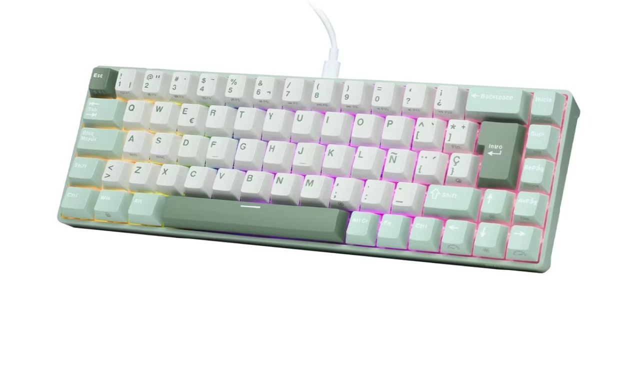 🎮 Teclado mecánico para juegos RK Royal Kludge C68 ES - 20% de descuento!