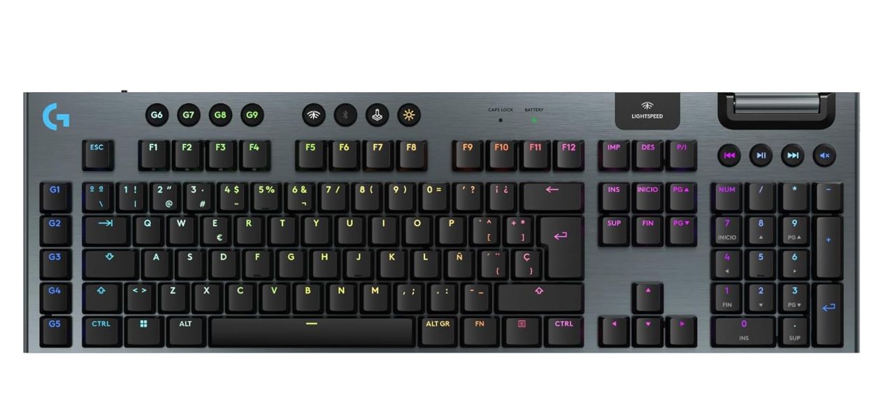 😀 REBAJÓN‼ Logitech G G915 X Lightspeed Teclado para Gaming Inalámbrico de Perfil Bajo. ...